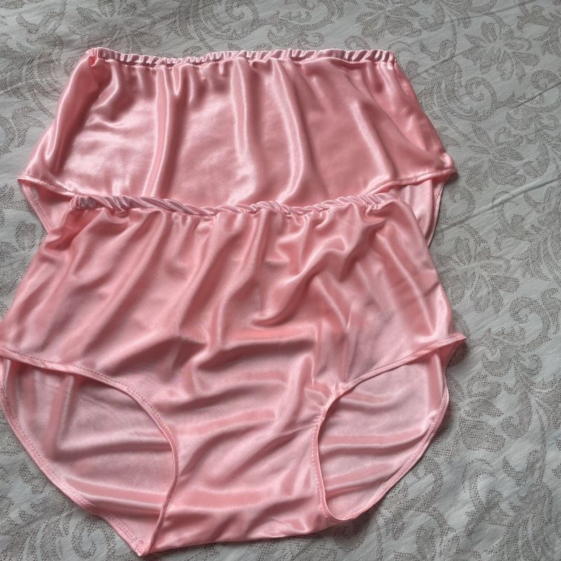 Boxer Shorts Modal - 유니섹스 광택 핑크 아이스 실크 팬티