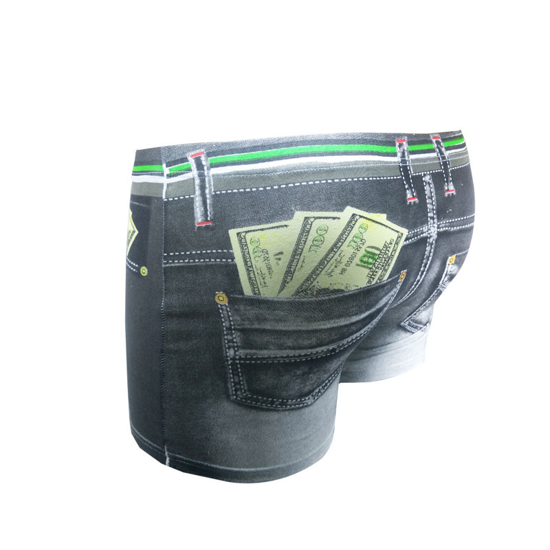 3 개/몫 남자 복서 반바지 데님 인쇄 면화 속옷 트렁 - Multi Pack Underwear 리뷰 및 가격
