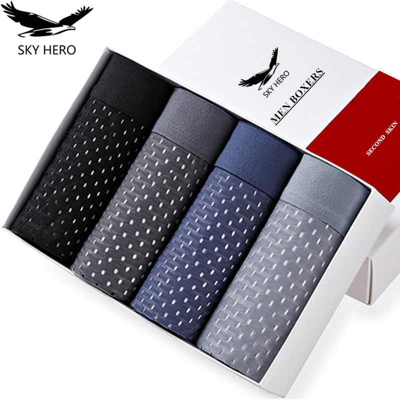 4 개/몫 속옷 남자 팬티 남자 팬티 섹시한 얼음 실크 - Multi Pack Underwear 리뷰 및 가격